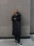Long coat for winter casual warm stand-up collar coat