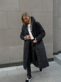 Long coat for winter casual warm stand-up collar coat