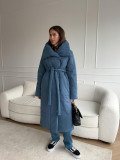 Long coat for winter casual warm stand-up collar coat