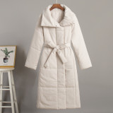 Long coat for winter casual warm stand-up collar coat