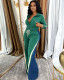 Autumn and winter women's patchwork long pants tracksuit