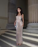 Women's Slim Sexy Diamond Tight Long Tube Dress