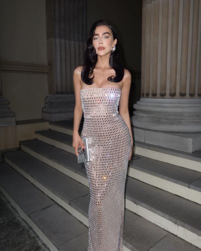 Women's Slim Sexy Diamond Tight Long Tube Dress