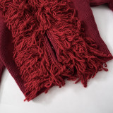 Women's sweater coat autumn and winter knitted cardigan short top