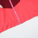 Women's long-sleeved loose top slim pencil pants two-piece set