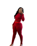 Autumn sports suits ribbed stretch yoga sports suits for women