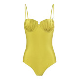 One-shoulder long dress swimsuit women's two-piece sexy one-piece swimsuit with cover-ups