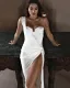 One-shoulder long dress swimsuit women's two-piece sexy one-piece swimsuit with cover-ups