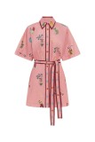 Women's casual linen blouse dress
