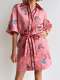 Women's casual linen blouse dress