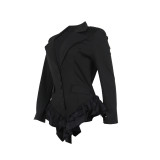 Sexy Ruffles Long Sleeve Women Rompers Jumpsuit