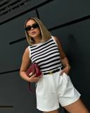 Women's casual high waist work shorts