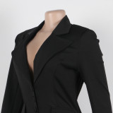 Sexy Ruffles Long Sleeve Women Rompers Jumpsuit