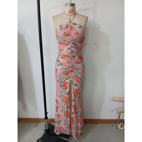 Women's Summer Floral Printed Long Dress