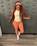 Yoga sports suit for women Yoga with headscarf high elastic suit