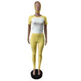 Yoga sports suit for women Yoga with headscarf high elastic suit