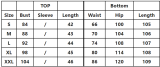 Printed short vest high waist wide swing skirt set
