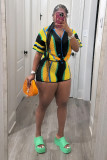 Women's Sexy Ladies Knitted Top Shorts Set
