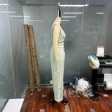 Women's stylish casual sleeveless solid color two-piece suit