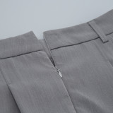 Simple pleated skirt spring and summer sweet mini skirt for women