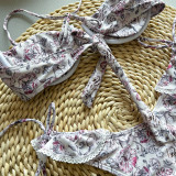 Sexy Bikini Lace Printed Two-Piece Women's Swimsuit