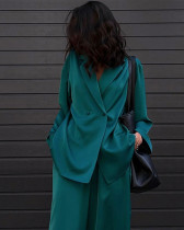 Casual satin suit trousers two-piece suit for women