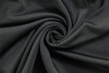 Women's solid color slim fit metal ring one shoulder jumpsuit
