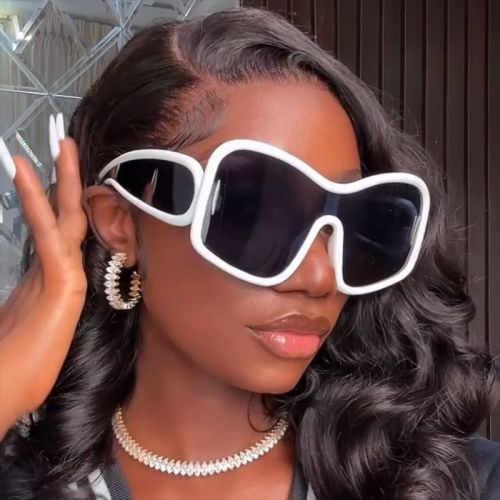 Women's large frame oversize sunglasses