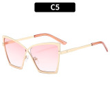 Large frame metal plain glasses fashion glasses frame retro glasses frame
