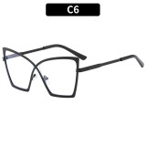 Large frame metal plain glasses fashion glasses frame retro glasses frame