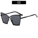 Large frame metal plain glasses fashion glasses frame retro glasses frame