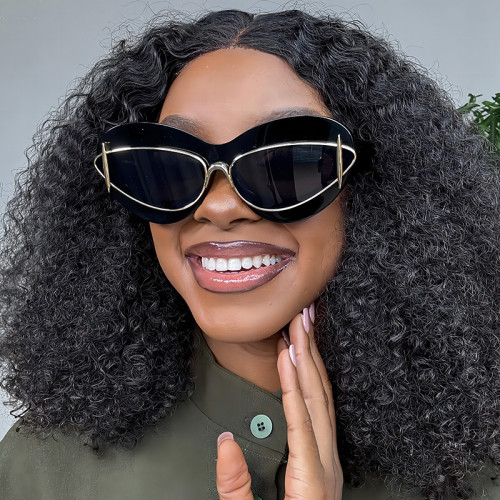 Women's cat-eye personality sunglasses sun protection sunglasses trendy sunglasses