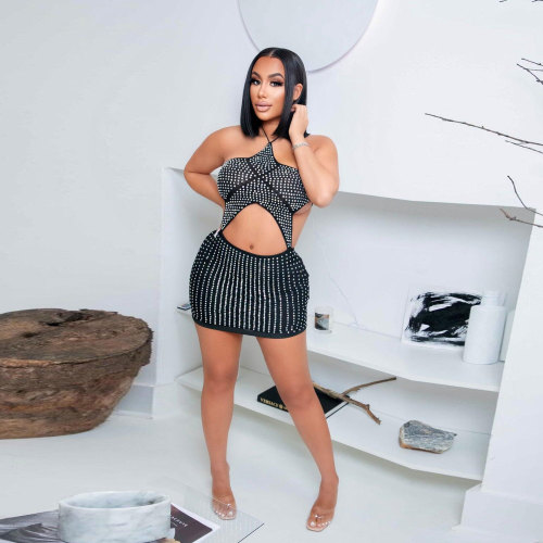 Sexy Slim Fit Diamond Dress