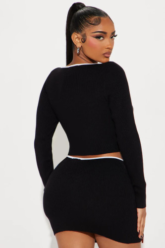 Women's summer knitted skirt set