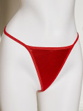 Sexy lingerie Valentine's Day bra short skirt thong collar leg ring set