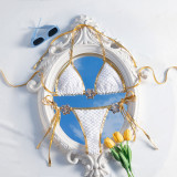 Swimsuit sexy strings metal bikini