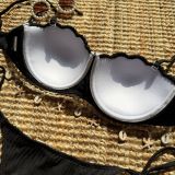 Pure color shell sexy split swimsuit bikini
