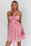 Ruffle Dress Beach Holiday Mini Dress