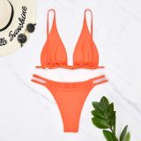 Solid color sexy women bikini swimsuit 