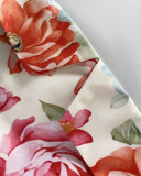 Summer wide strap positioning print holiday dress