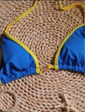 Bikini two-piece swimsuit women's solid color starfish ladies swimsuit