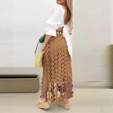 Women tassel long skirt