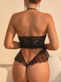 Sexy lingerie lace open crotch bodysuit for women