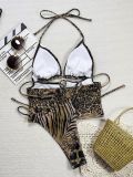 Two-piece swimsuit for women leopard print bikini