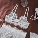 Sexy lingerie set lace see-through high quality sexy bra for women