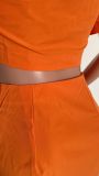 Party women's sexy solid color slit skirt two piece set