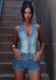Women summer blue denim sleeveless zip up halter short rompers jumpsuit