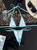 Women's two-piece swimsuit glitter sexy micro bikini