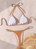 Sexy two-piece metallic bikini swimsuit suit for women