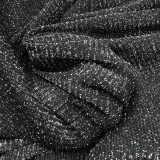 Pure color sexy tube top high waist bikini three piece split swimsuit female glitter bikini
